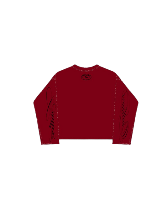 Signature long sleeve Cherry Red
