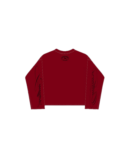 Signature long sleeve Cherry Red