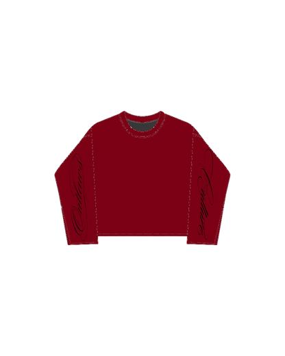 Signature long sleeve Cherry Red