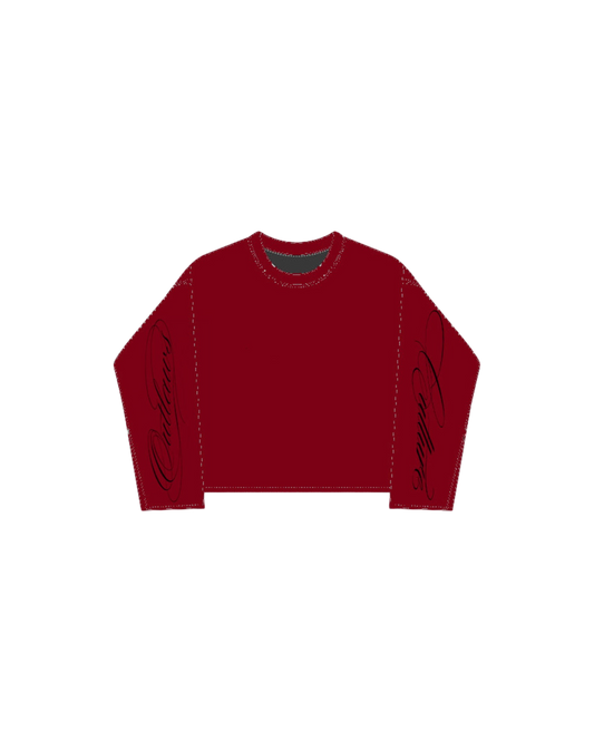Signature long sleeve Cherry Red