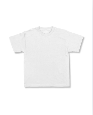Basic plain white t shirt