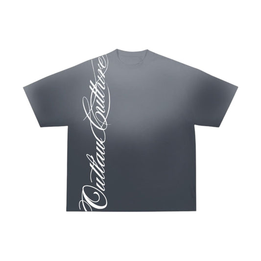 Signature T-shirt gray sun faded